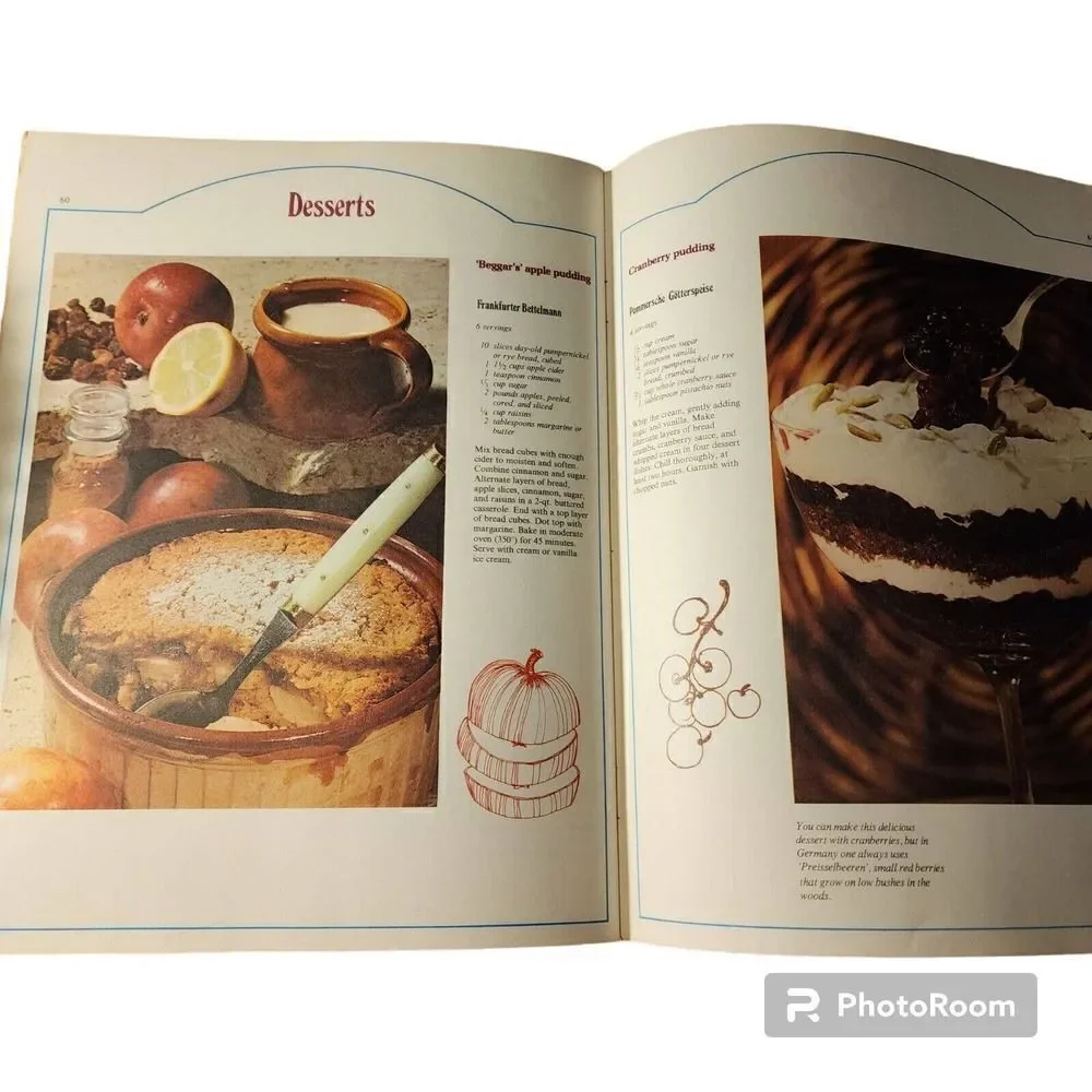 Vintage German Cooking Cookbook Paperback 1976 Germany Round The World Library